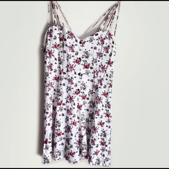 The Kooples - White Floral Silk Casual Romper - Picture 1 of 3